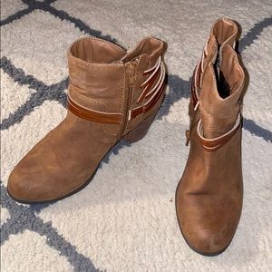 Brown booties